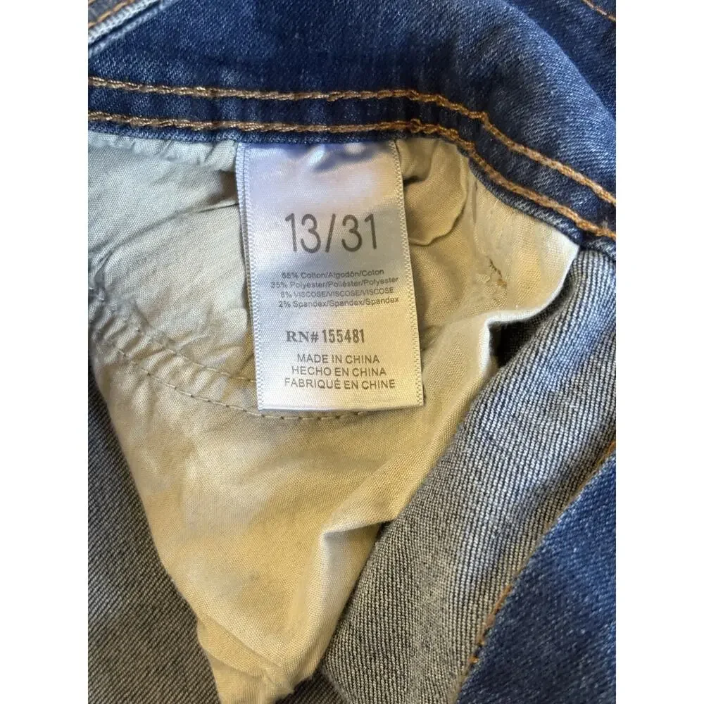 Simple Society Women's 13/31 Flare Jeans Low Rise Stretch Y2K 70s Retro Denim